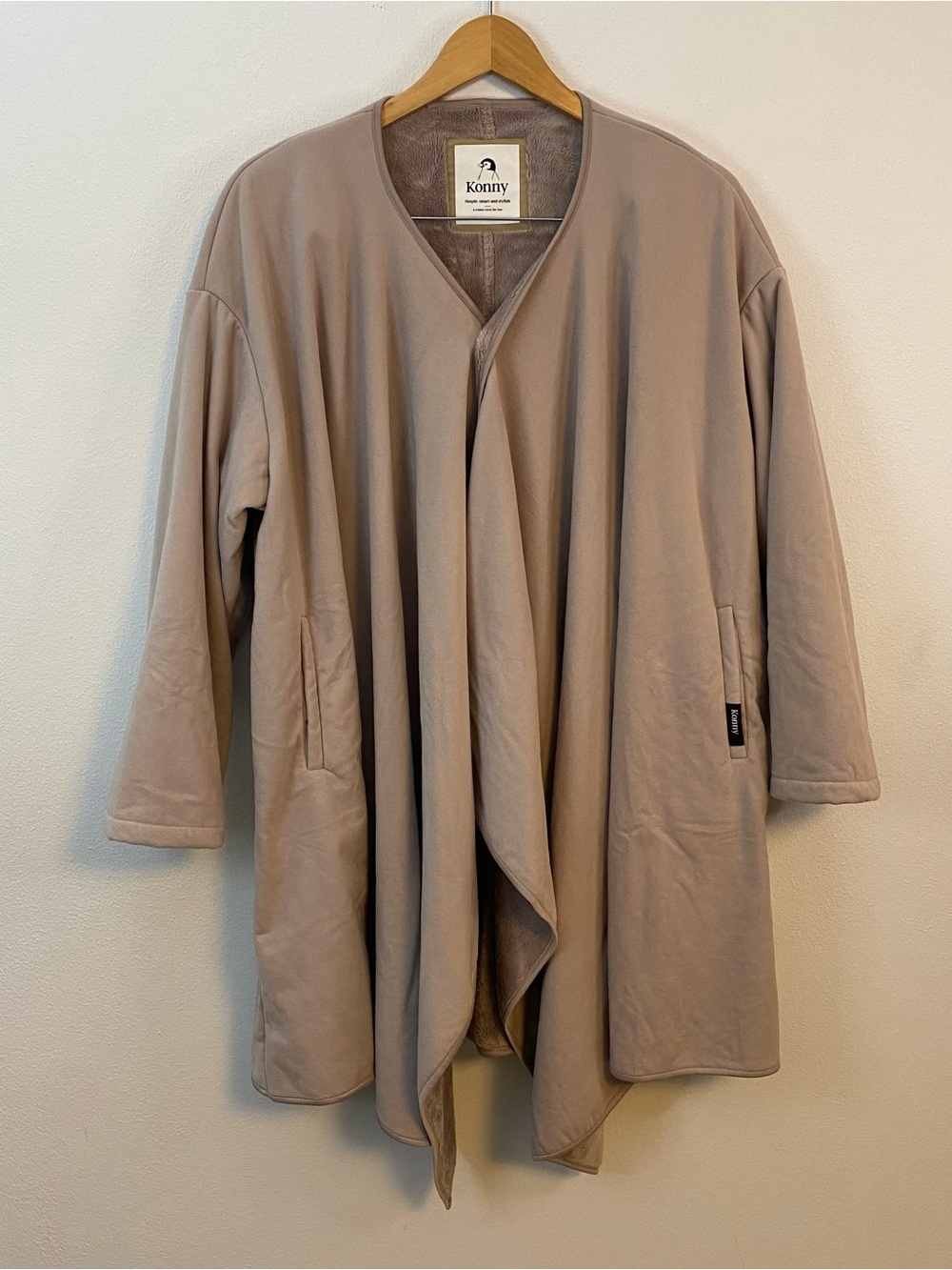 Konny Maternity Winter Cover for Two Tan Coat Womens